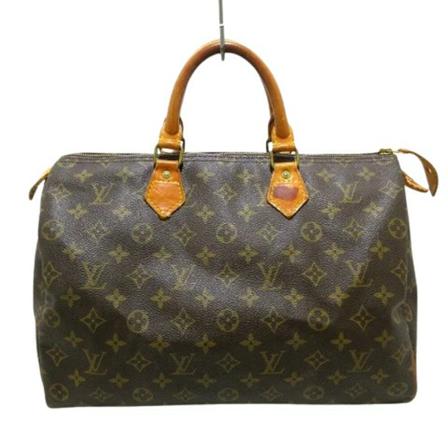 Louis Vuitton Vintage, Pre-owned Speedy 35 Monogram Handbag Bruin, Dames, Maat:ONE Size