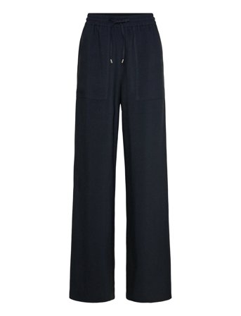 Talisia Bottoms Trousers Wide Leg Navy BOSS