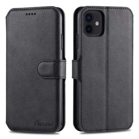 Iphone 12 - Yazunshi Plånboksfodral Svart