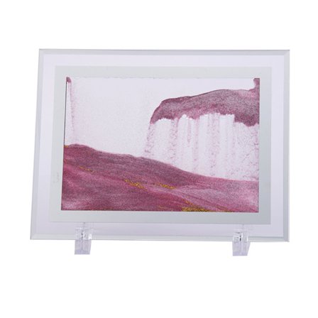 3D Farverig Flydende Sand Ur Dekoration Sandscape Skrivebord Legetøj Desktop Stress Relief Gave Velegnet til Kontor, Vandbord, Bar, Soveværelse, 5 