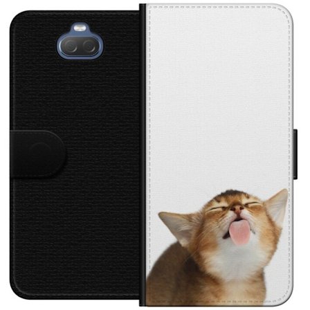 Yhteensopiva Lompakkokotelo Sony Xperia 10 Kissa pitää sinut puhtaana