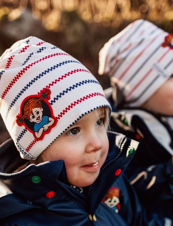 Geggamoja Pippi Långstrump Beanie - Multi/patterned - 2-9Y