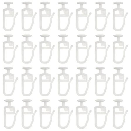 200 pakk gardinglidere med 8,3 mm hodebrettbrettglider gardinskinne gliderkroker for gardiner