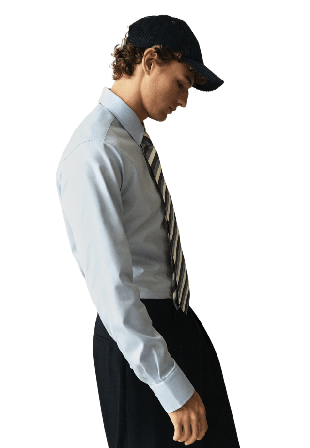 NORVIE Twillvävd skjorta AXEL regular fit Skjortor Blå 41