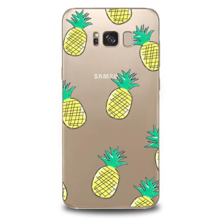Samsung Galaxy S8 | Mjukt Genomskinligt skal med Ananas! Transparent