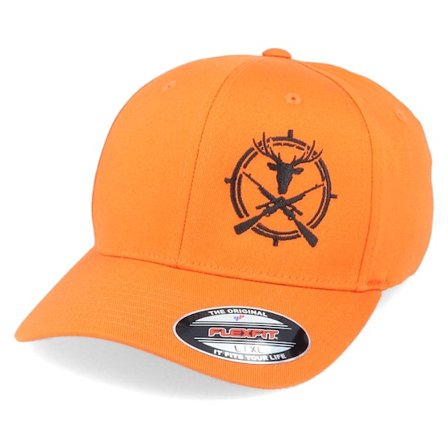 Hunter - Orange flexfit Czapka Z Daszkiem - Rifle Crosshair Buck Orange Flexfit @ Hatstore