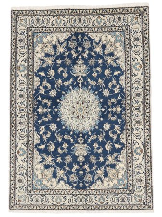 Persischer Nain Teppich 165X233 Dunkelgrau/Schwarz (Wolle, Persien/Iran)
