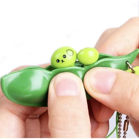 Fidget-papu - Herneen poksauttaja - 5 kappaleen setti - Fidget-avaimenperä - Pop it - Purista sitä - Herneet - Pavut Fidget - ponnahdus Fidget - 