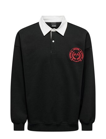 ONLY & SONS | Onsdavid Rlx Rugby Polo 3105 Swt | M