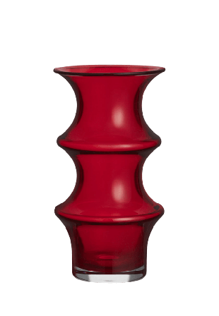 Kosta Boda Vas Pagod Vaser Röd H: 25.5cm