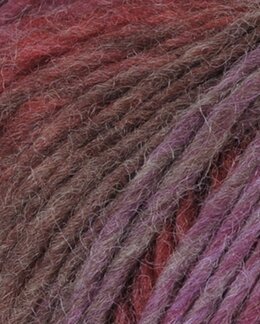 Garn Pretty Print 100g Röd multi - Gjestal Garn