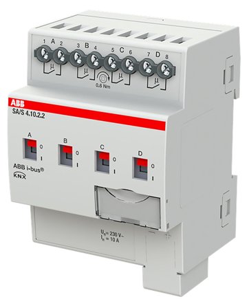 ABB 2CDG110258R0011 Bryteraktuator KNX, 230V, 10 A Maks. antall omkoblingskontakter: 4, Elfordeling & strømforsyning