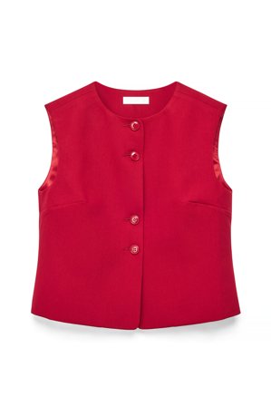 Pelin x NA-KD Débardeur droit ajusté - Blazer sans manches - Rouge - EU 42