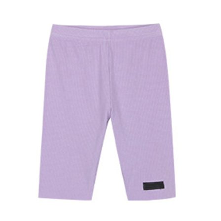 Barneleggings Sommer Tynn Atletisk Elastisk Ungdom Kort Jenter Lilla 140 cm