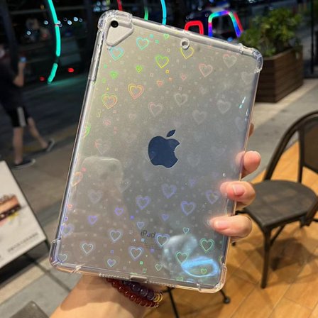 Stilrent Skal för iPad Pro 2024 11" Hjärta Glitter Baksida Kort