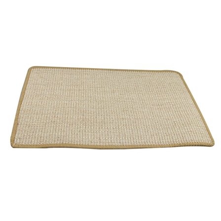 Katteskrabematte, Naturlig Sisal Vævet Tov Katteskrabematte Antislip Praktisk Klopleje Legetøj Kattematte Beskyt Tæpper og Sofaer 40*60cm Brun
