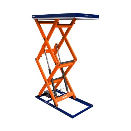 Løftebord, Dobbelsaks, 2200x1200 mm, kap 1500 kg, løftehøyde 3000 mm