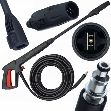 PowerJet Vario 8M ClickConnect – Säädettävä Suutin | 8 M Letku | Yhteensopiva Bosch EasyAquatak, AR kanssa