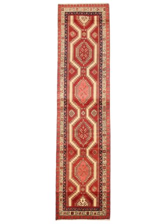 Ardebil Teppich Orientalischer Läufer Dunkelrot/Braun (Wolle, Persien/Iran)