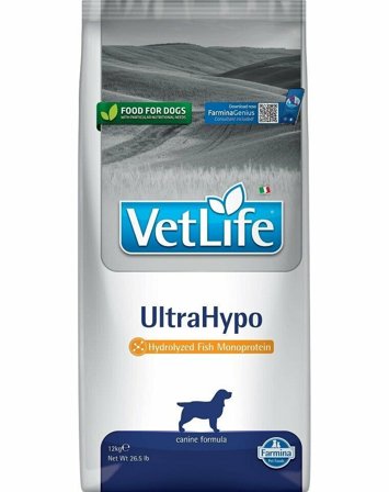 Farmina Vet Life UltraHypo Cibo Secco Per Cani Sacco 12kg