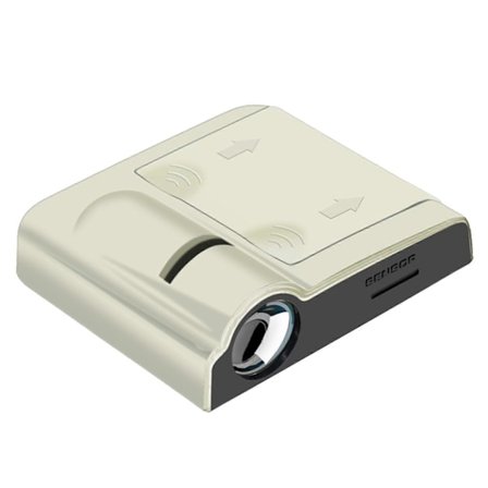 Trådlös LED-bil Logotyp Dörr Välkommen Projektor Spökskugga Ljus Atmosfärlampa