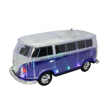 WS-267BT Krystallformet Bilbuss Bluetooth Høyttaler med TF USB FM AUX Håndsfritt LED