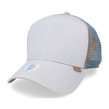 Djinns - Grå trucker Caps - Hft Linen 2014 Grey Trucker @ Hatstore