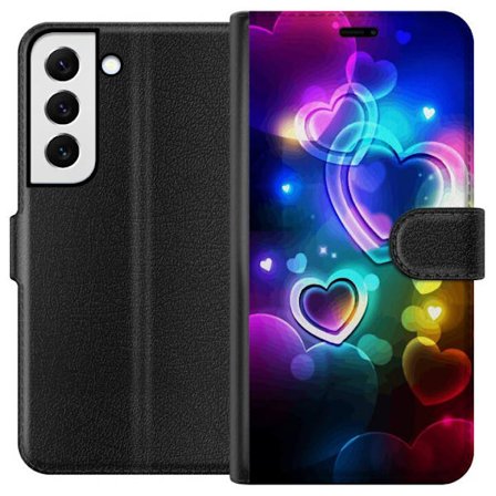 Kompatibel Tegnebogsetui til Samsung Samsung Galaxy S22+ 5G NeonKærlighed