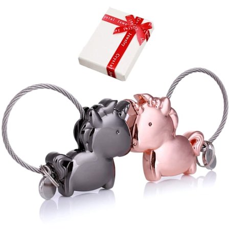 2 Personlige Avtakbare Magnet Små Nøkkelringer, Stilig Deco La