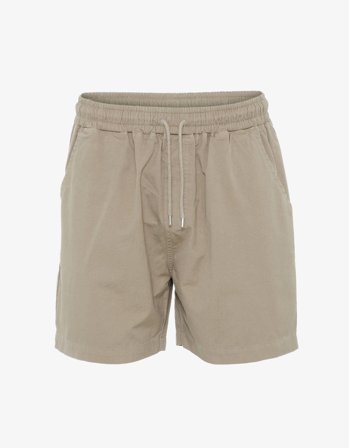 Organic Twill Shorts - Oyster Grey - S