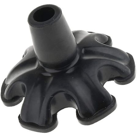 Gummistok og krykkefodstabilisator med 6 skridsikre fødder 22mm