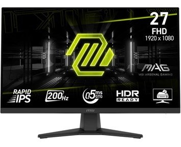 MSI MAG 272F - 27 tum gamingskärm med HDR Ready, 200 Hz & 0,5 ms svarstid