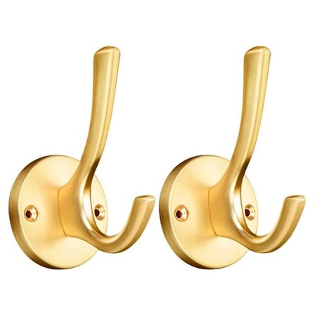 Krokar Guld 2-pack Moderna Krok Guld Kraftiga Krokar Guld Krok Vägg Handdukshängare