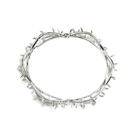 Trendigt armband med törndetaljer, iögonfallande armband med öppna designer för streetwear och urbana stilar