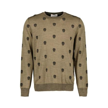 Alexander McQueen Round-neck Strik Grøn, Herre Strik