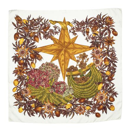 Hermès Vintage, Pre-owned Scarf Beige, Dames, Maat:ONE Size