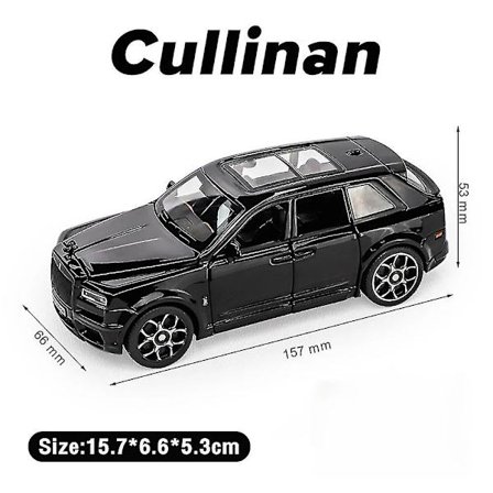 1:32 Rolls Royce Cullinan SUV -automalli lelu diecast-seos simulaatioajoneuvot ääni valo autolelut pojille lapsille kokoelmiin