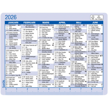 Kalenderkort 2026 A7