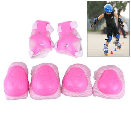 Knee Pads, Elbow Pads, Wrist Guards - For Children - Pink Pink