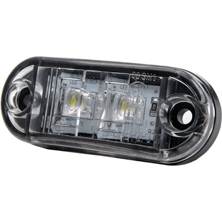 8st LED Sidomarkeringsljus Positionsljus Fram Bak Sida Lampa 12V 24V Universal för Släpvagn Lastbil Husvagn Van Buss Traktor, Vit, 12v_xx