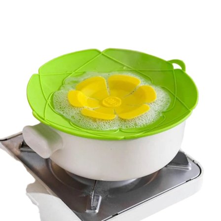 Anti-overkogssikring Silikone - Låg til gryde Grøn