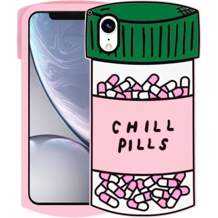 2025 Seneste Model Boaretiu 3D Silikone Telefoncover til iPhone XR - Sødt Flaske Design, Blødt Stødsikkert Beskyttelsescover