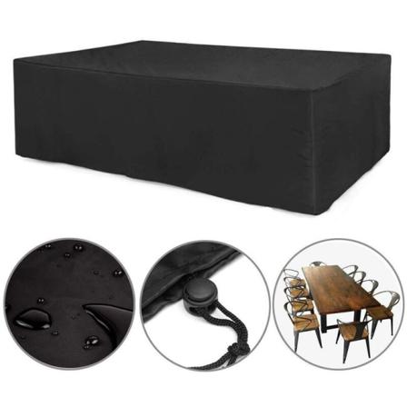 Bord og Stol Møbelbetræk, Heavy Duty 210D Oxford Stof Havemøbelbetræk, Rektangulær, Vandafvisende, Vindtæt, Anti-UV Udendørs (45x40x25cm)