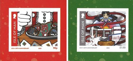 Isle of Man - Skru op for julen - Postfrisk sæt 2v fra hæfte