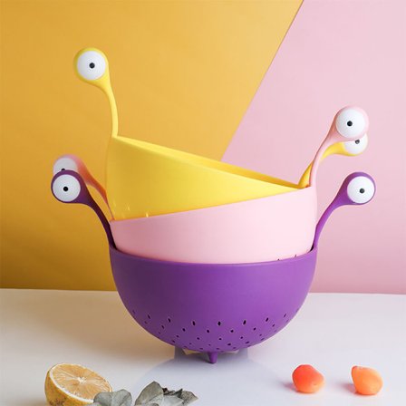 BPA-fri Plast Sil för Att Hälla Av Pasta, Ris, Grönsaker och Frukt - Pastasil - Ris- och Pastasil Tål Diskmaskin lila