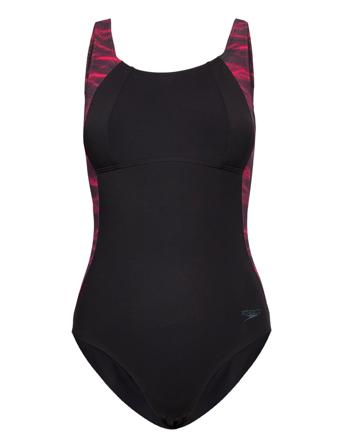 Lunalustre Printed Shaping 1Pc Badedrakt Badetøy Svart Speedo