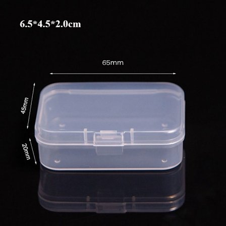 Säilytyslaatikko koruhelmisäiliö 6,5 x 4,5 x 2,0 cm