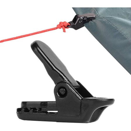 12 stk. kraftige presenningclips - Vandtætte stofclips med tryklåsdesign