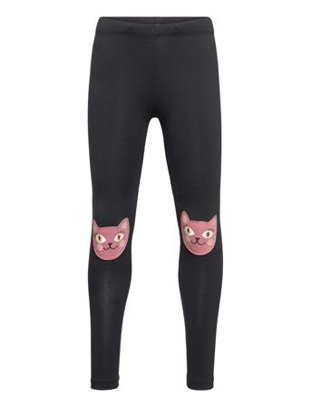 Leggings Cat Kneepatch Leggings Svart Lindex*Betinget Tilbud