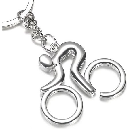 Nyckelring 3D Cyklist Metall